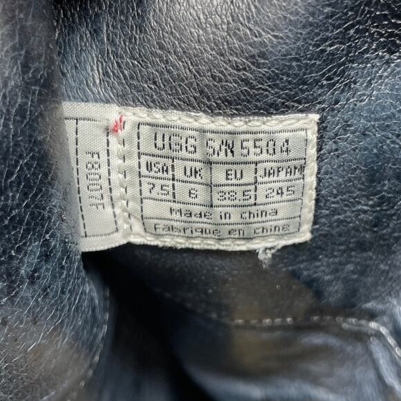 UGG Black and Cream Heeled Boots - Picture 11 of 11